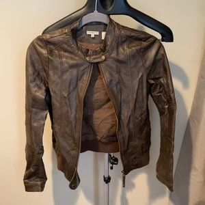 Girls Faux Leather Jacket